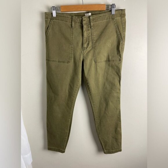 J Crew women’s factory army green stretch utility pant size 31 NEW NWT - Picture 4 of 14